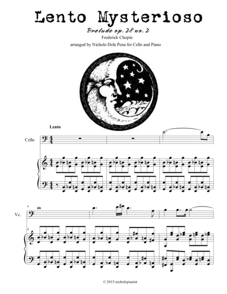 "Lento Mysterioso" Prelude op 28 no 2 (arr. Nicholo Dela Pena)
