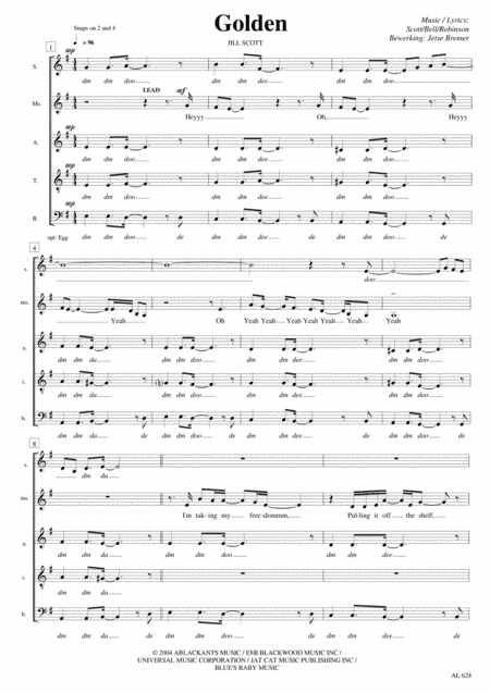 Golden (arr. Jetse Bremer)