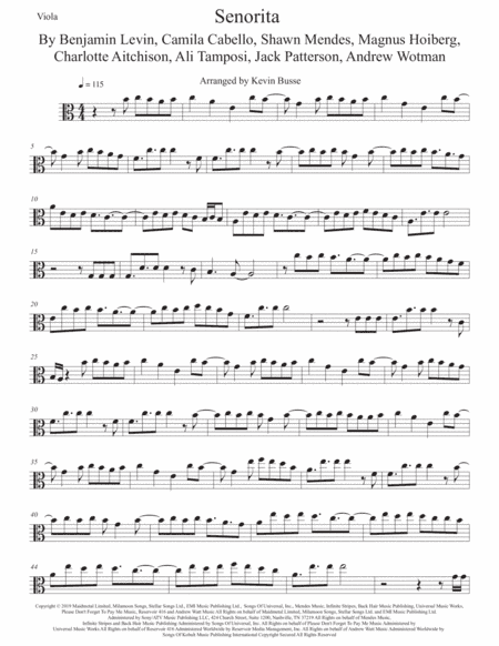 Senorita (arr. Kevin Busse)