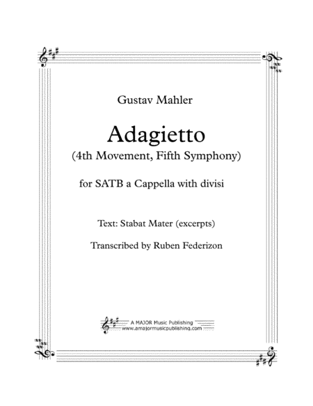Adagietto (Mahler) (arr. Federizon, Ruben)