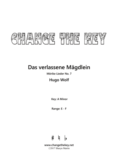 Das verlassene Magdlein - A Minor (arr. Change the Key)