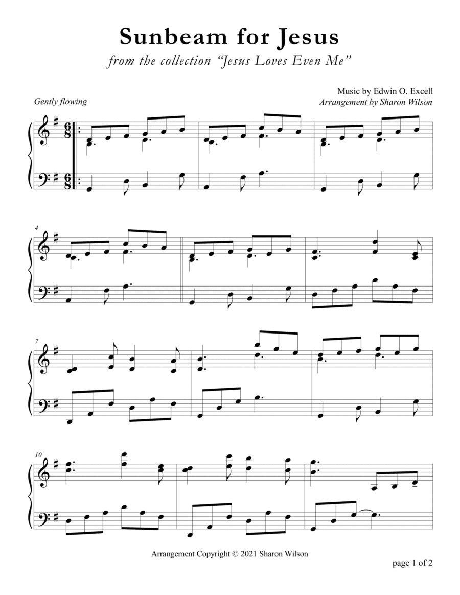 Sunbeam for Jesus (arr. Sharon Wilson)