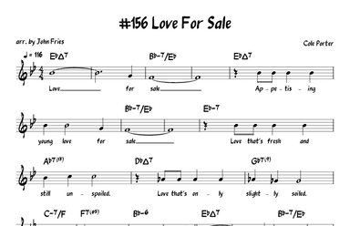 Love For Sale (arr. John Fries)