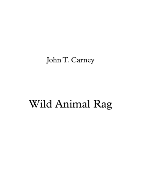 Wild Animal Rag