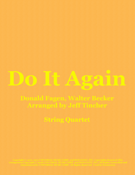 Do It Again (arr. Jeff Tincher)
