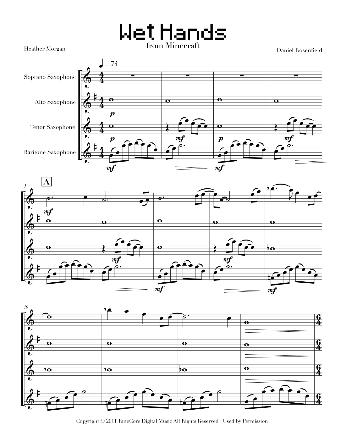 Wet Hands (arr. Heather Morgan)