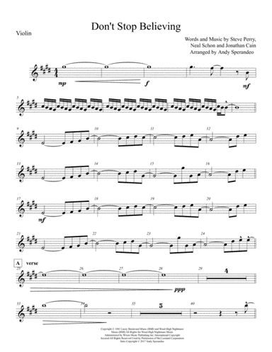 Don't Stop Believin' (arr. Andy sperandeo)