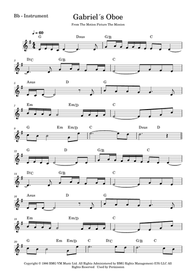 Gabriel's Oboe (arr. Fabio Eduardo de Oliveira)
