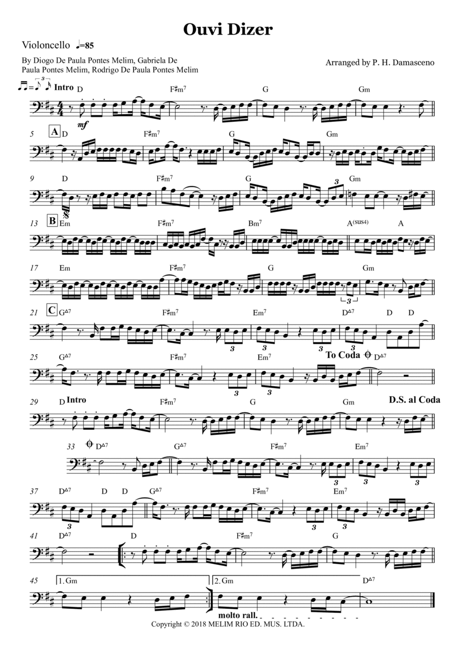 Ouvi Dizer (arr. P.H. Damasceno)