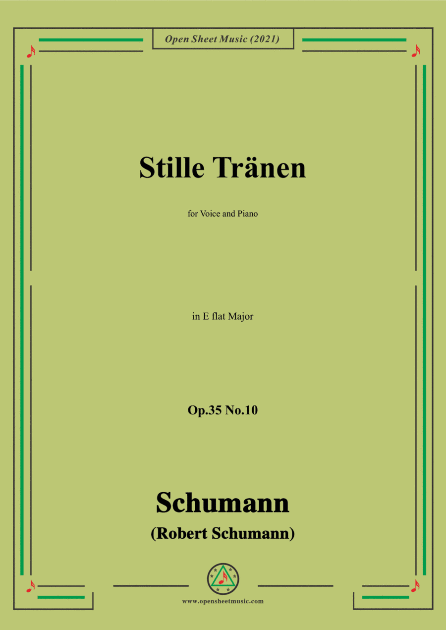 Schumann-Stille Tranen,Op.35 No.10 in E flat Major (arr. Open Cloud)