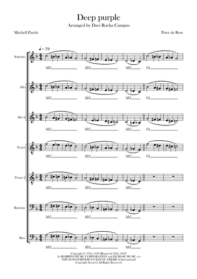 Deep Purple (arr. Davi Rocha Campos)