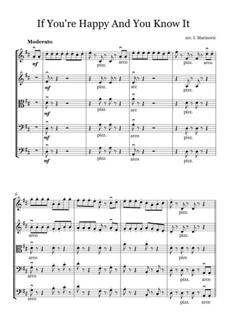 If You're Happy And You Know It (arr. Ivan Marinovic)