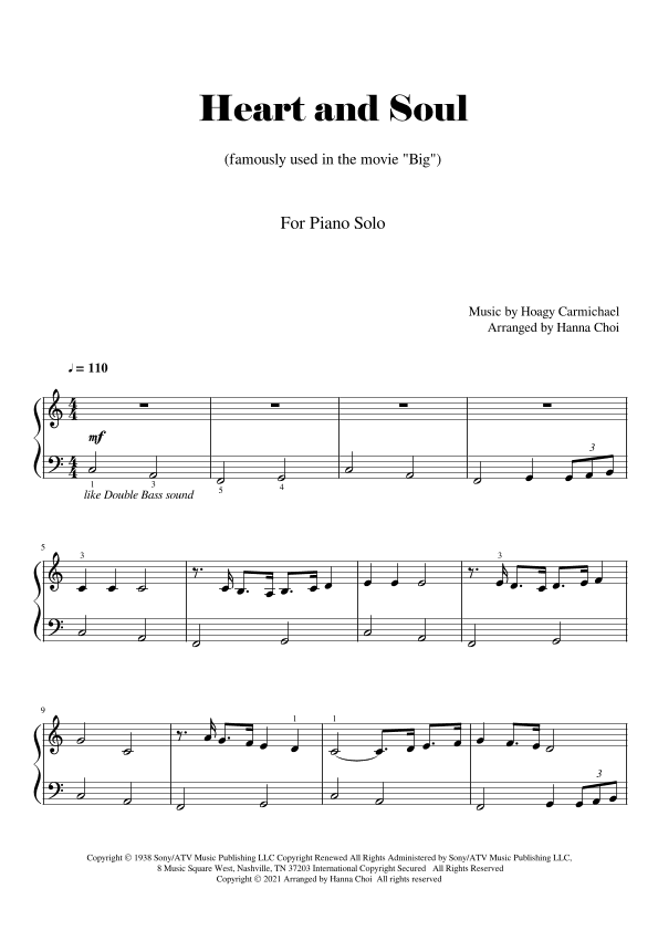 Heart And Soul (arr. Hanna Choi)