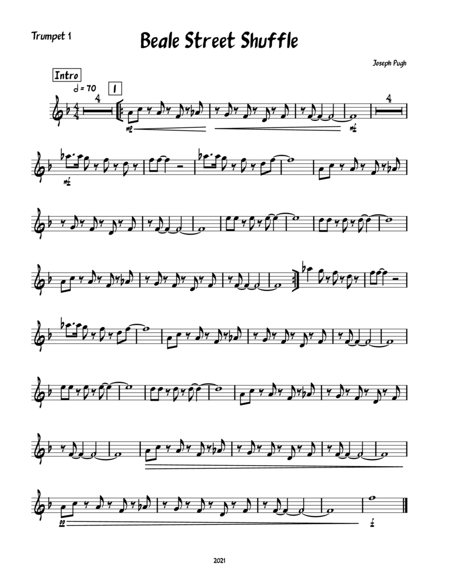 Beale Street Shuffle (Brass Quintet)