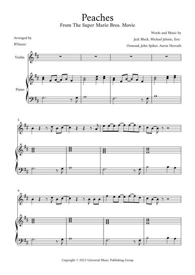 Peaches (arr. BTmusic)