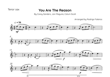 You Are The Reason (arr. Rodrigo Faleiros)