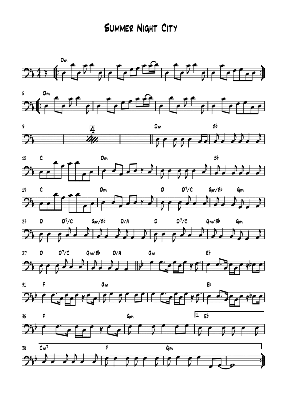 Summer Night City (arr. Verena Watkiss)