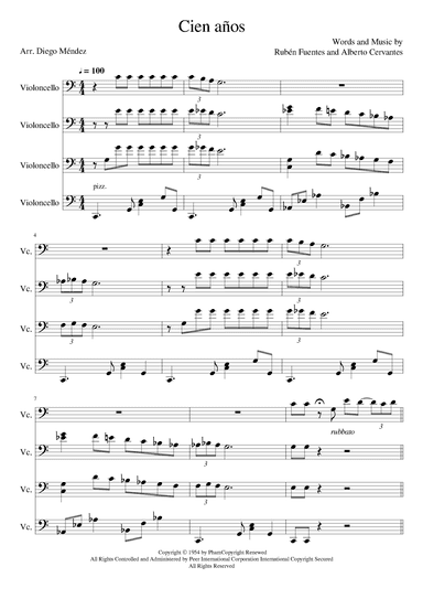 Cien Años (arr. Diego Méndez Hernández)