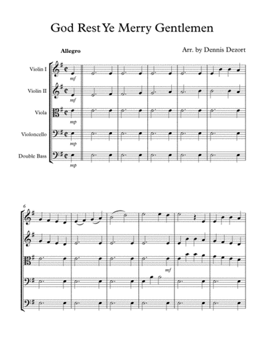 God Rest Ye Merry Gentlemen (arr. Dennis Anton Dezort)