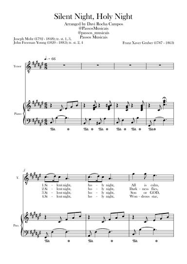 Silent Night, Holy Night (arr. Davi Rocha Campos)