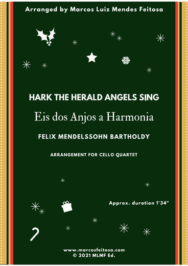 Hark The Herald Angels Sing (Eis dos Anjos a Harmonia) - Cello Quartet (arr. MARCOS LUIZ MENDES FEITOSA)