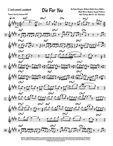 Die For You (arr. Katsumi WF)