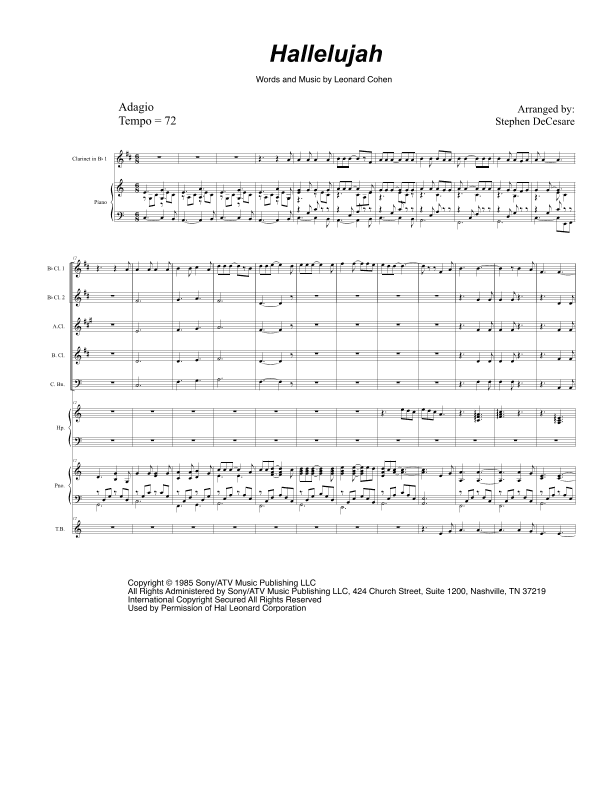 Hallelujah (arr. Stephen DeCesare)