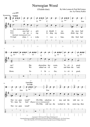 Norwegian Wood (this Bird Has Flown) (arr. Christy Kalfas)
