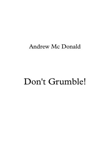 Don't Grumble!