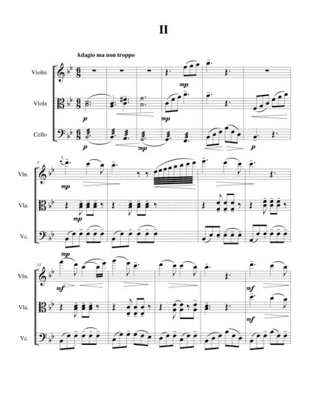 String Trio No 1 in C minor, Op 3 Mvmt 2