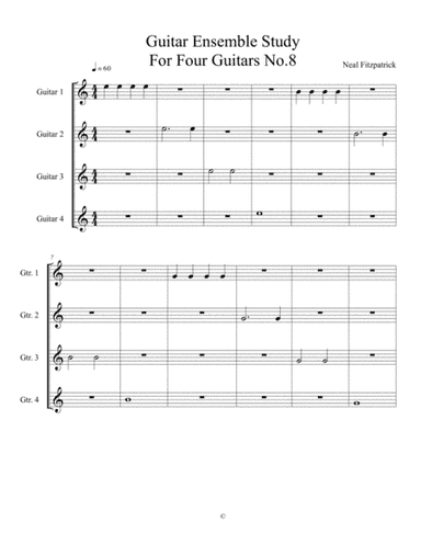 Guitar Ensemble Study No.8