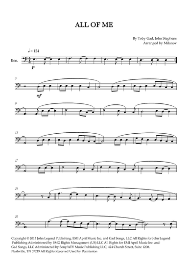 All Of Me (arr. Milanov)