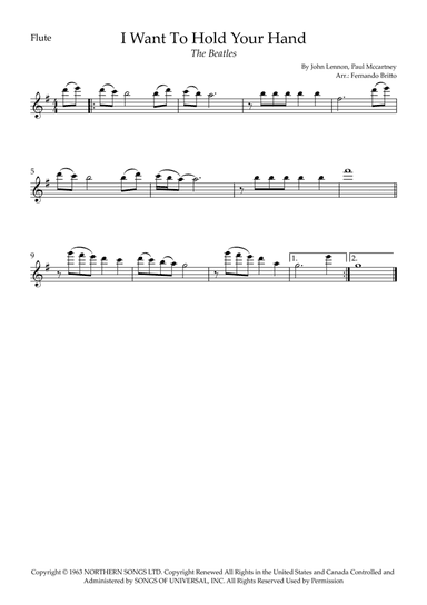 I Want To Hold Your Hand (arr. Fernando Britto)