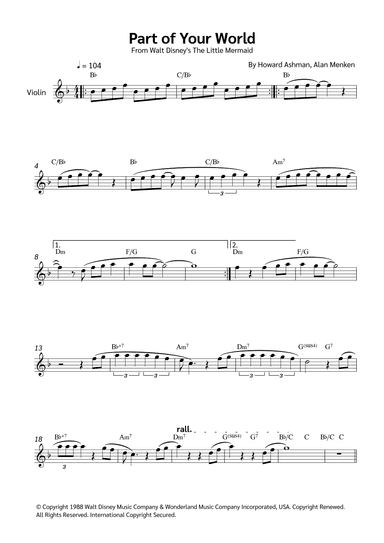 Part Of Your World (arr. Jackson Spindler)