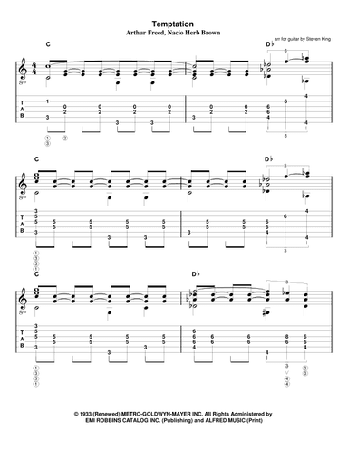 Temptation (arr. Steven King)