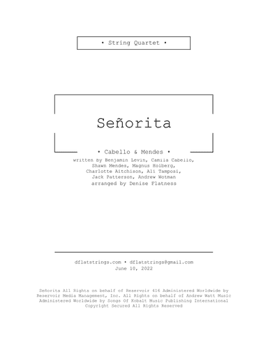 Senorita (arr. Denise Flatness)