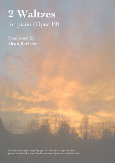 2 Waltzes for Piano (Opus 19)