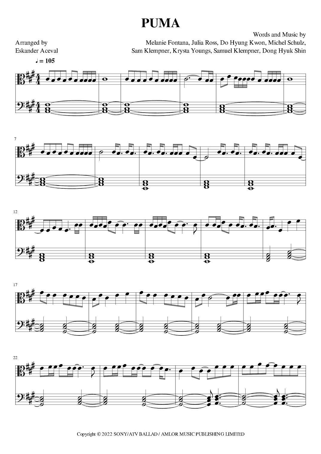 Puma (arr. Eskander Aceval)