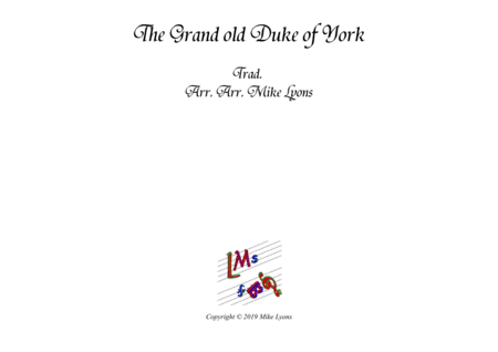 The Grand Old Duke of York - Brass Ensemble (arr. Mike Lyons)