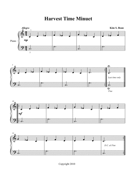 Harvest Time Minuet