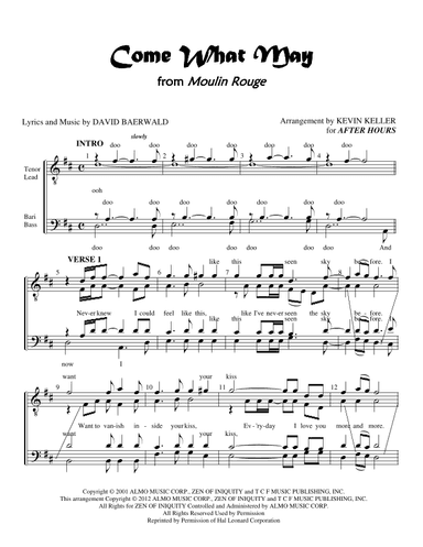 Come What May (arr. Kevin Keller)