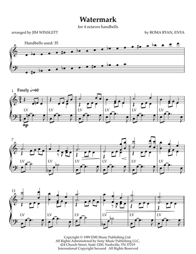 Watermark (arr. Jim Winslett)