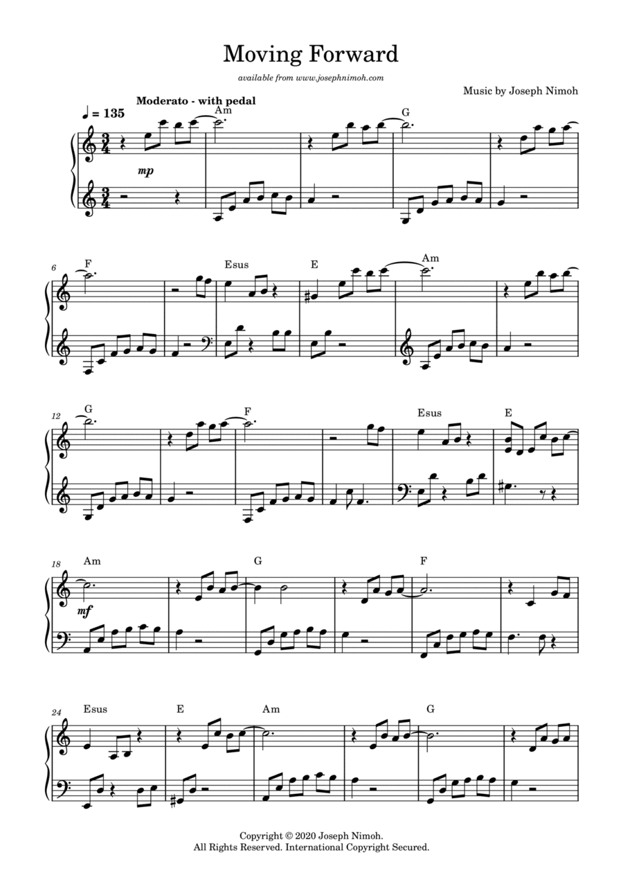 Moving Forward - Solo Piano