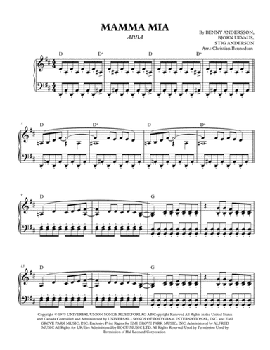 Mamma Mia (arr. Christian Bennedsen)