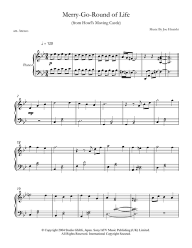 Merry-go-round Of Life (arr. Arezzo Music)