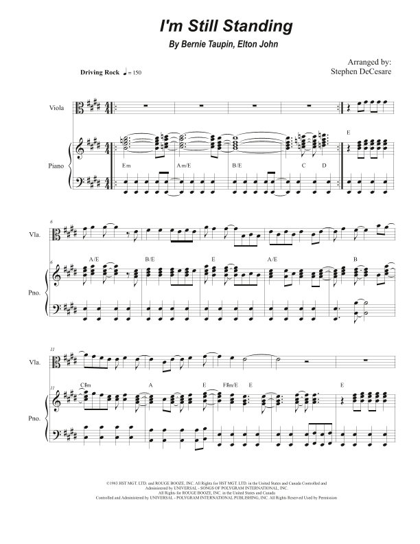 I'm Still Standing (arr. Stephen DeCesare)
