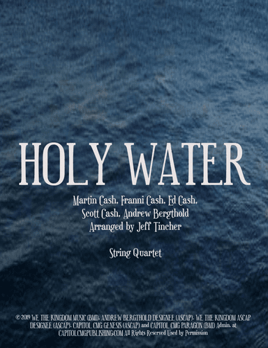 Holy Water (arr. Jeff Tincher)