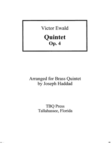 Quintet, Op. 4 (arr. Joseph Haddad)