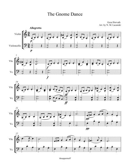 The Gnome Dance (arr. Nick Lacanski)