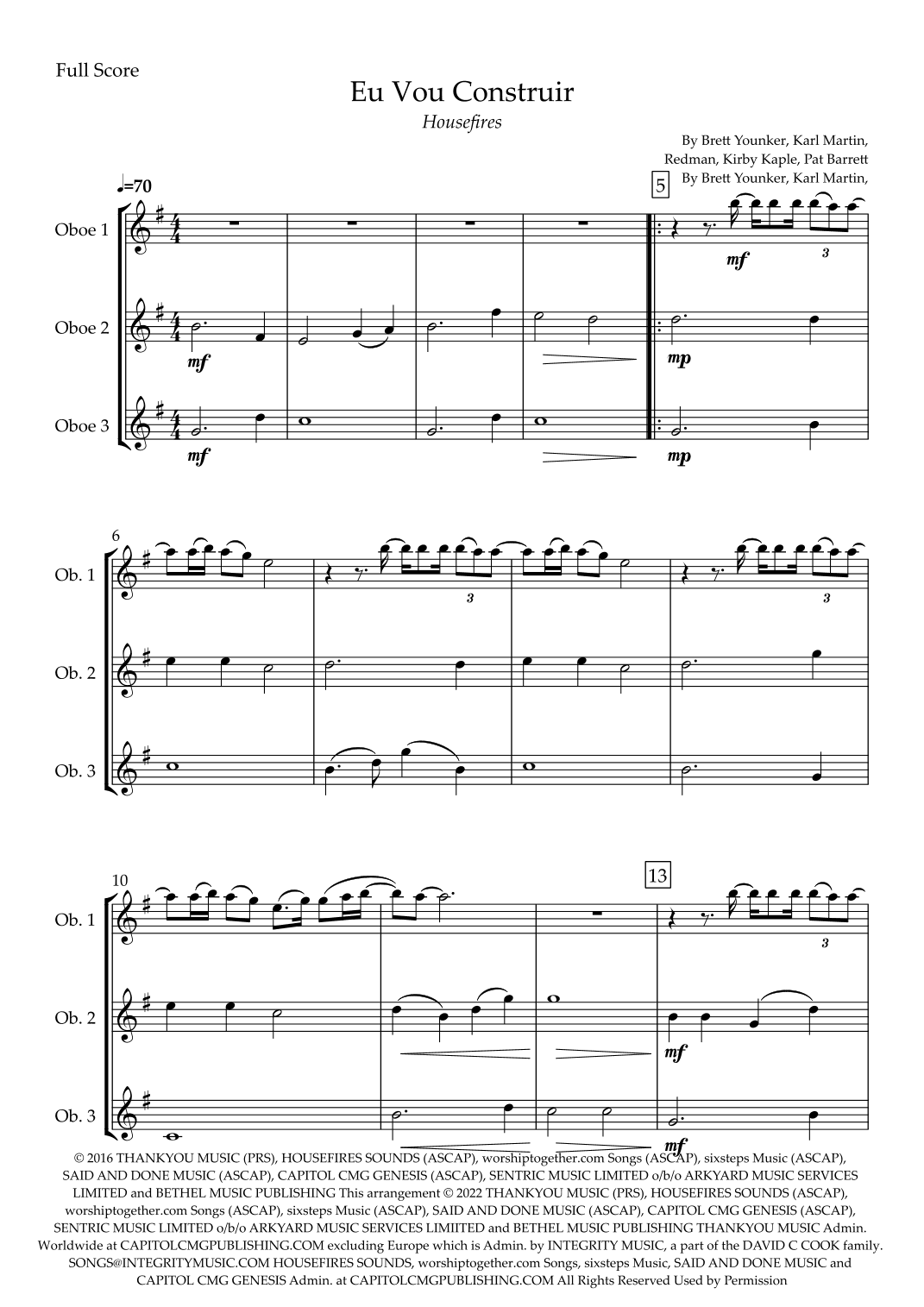 Build My Life (arr. Fabio Britto)